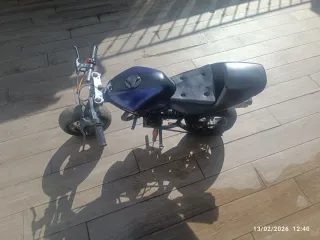 Mini Moto Infantil Negra y Azul