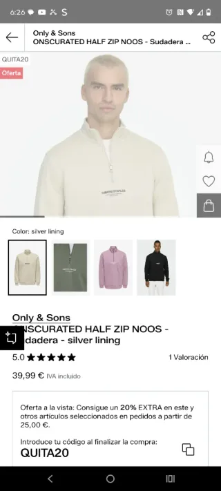 Lote ropa hombre Only & Sons