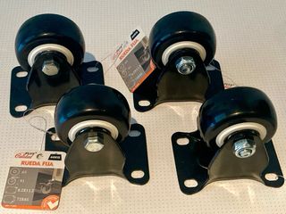 Ruedas fijas para muebles (Nuevas)