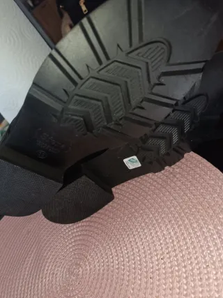 Botines piel trenzados negros talla 39