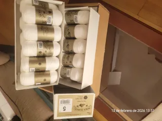 Hilo Perle Egipcio Coats Fabra N°5 Blanco