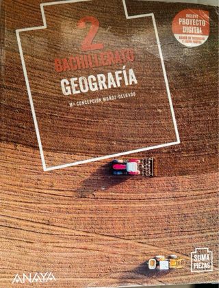 Libro de geografía segundo bachillerato ANAYA