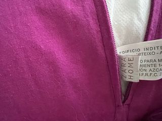 2 Fundas Cojín Zara Home Pelo Morado( cada una 9€)