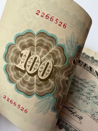 Papel Fianzas 100 pesetas (1960) Lote correlativo