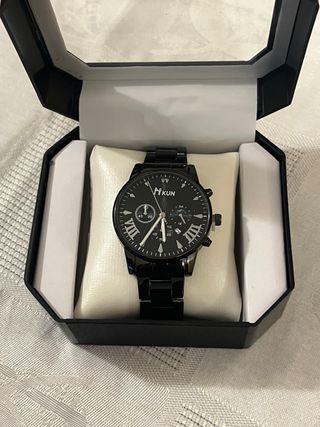 Relógio vintage homem preto