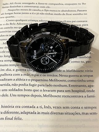 Relógio vintage homem preto