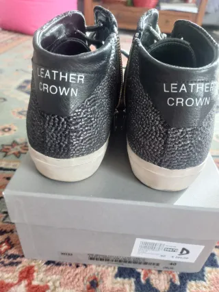 Scarpe Croww Donna Tg 40 Nere Glitter