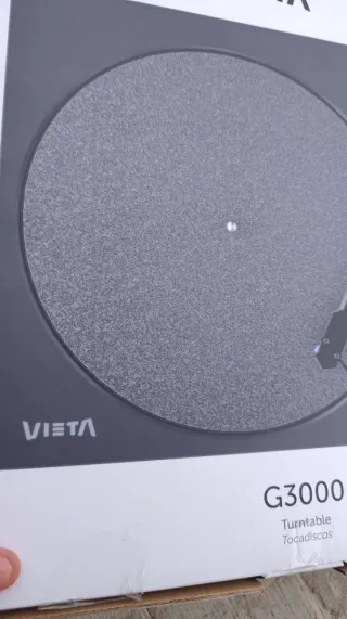 Tocadiscos Vieta G3000 Negro