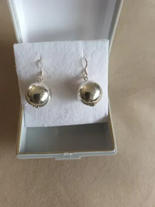 Pendientes Plata Ley 925mm Bolas