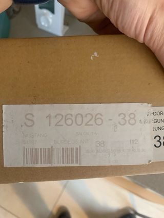 Zapatos de tacón burdeos talla 38