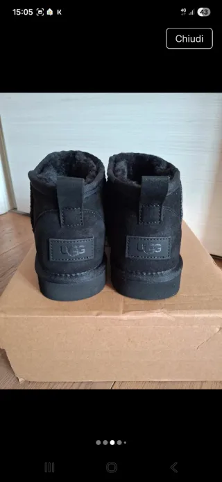Ugg Ultra Mini Neri Tg 38