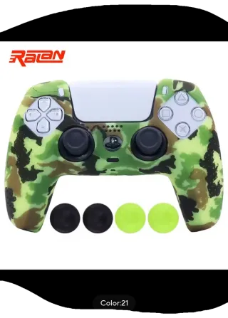 Funda Silicona Mando PS5 Camuflaje Ratan