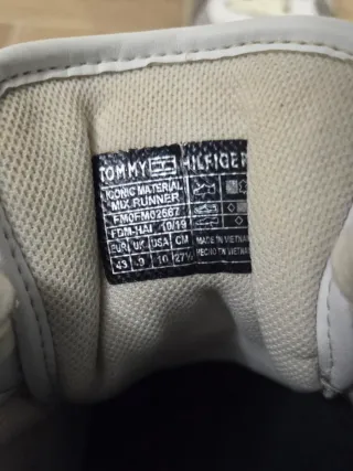 Scarpe Tommy Hilfiger grigie e bianche n.43