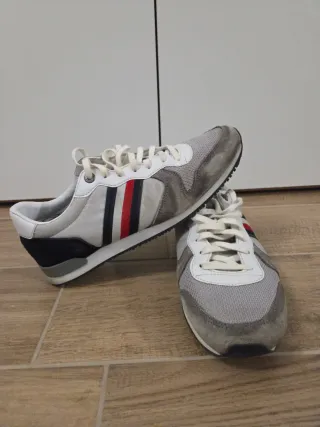 Scarpe Tommy Hilfiger grigie e bianche n.43