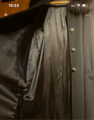 Cappotto in pura lana nero