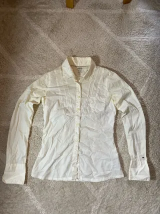 Camisa Tommy Hilfiger Crema Talla S