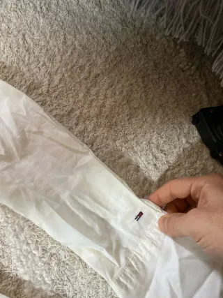 Camisa Tommy Hilfiger Crema Talla S