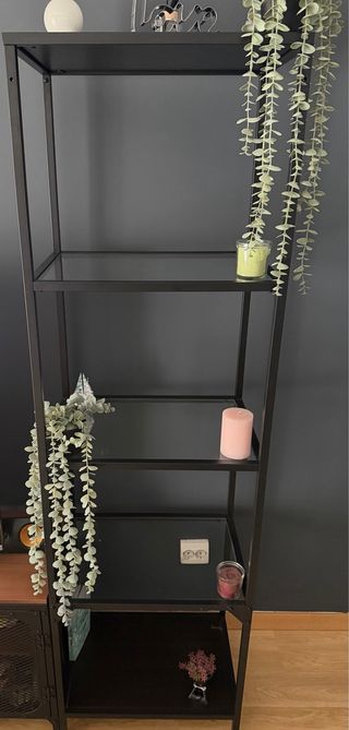 Estantería negra 51x175 cm
