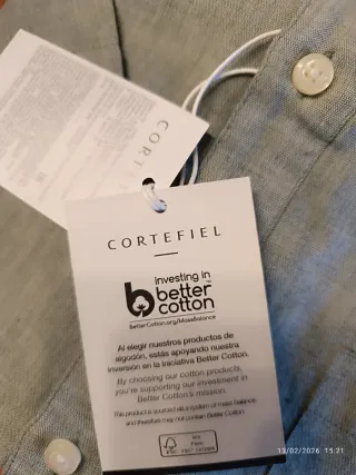 Camisa Cortefiel Hombre Manga Corta Talla L