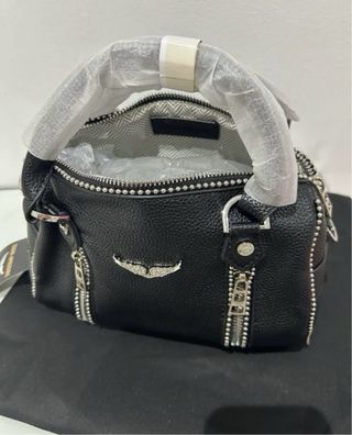 Bolso Zadig & Voltaire Negro Tachuelas Cremalleras