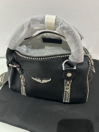 Bolso Zadig & Voltaire Negro Tachuelas Cremalleras