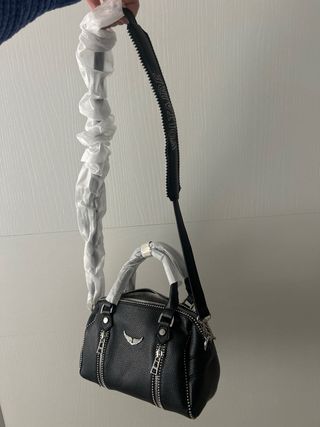 Bolso Zadig & Voltaire Negro Tachuelas Cremalleras