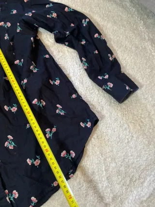 Levi's Camisa Flores Azul Talla S Retro