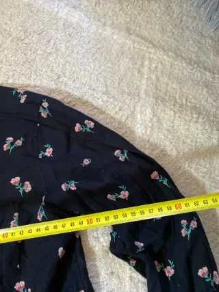 Levi's Camisa Flores Azul Talla S Retro