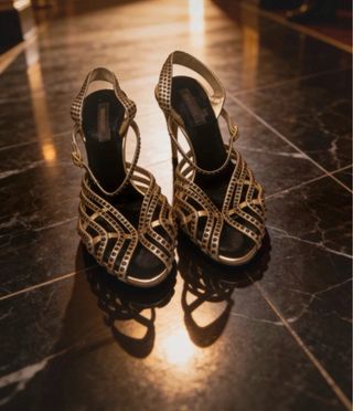 Sandali Roberto Cavalli N41 Oro