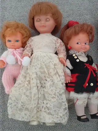 Lote 3 Muñecas Vintage