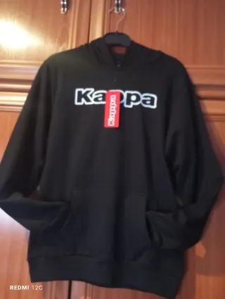 Sudadera Kappa juvenil negra