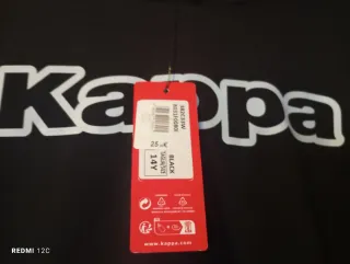 Sudadera Kappa juvenil negra
