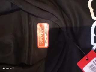 Sudadera Kappa juvenil negra