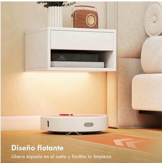 Mesitas de noche flotantes blancas