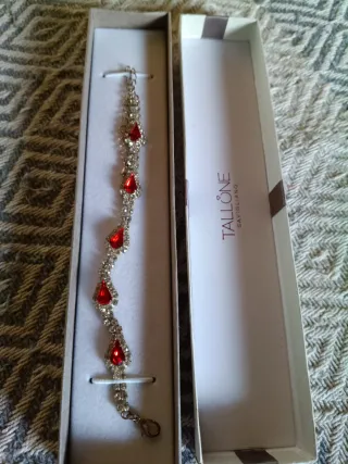 Bracciale TALLONE SAVIGLIANO con pietre rosse