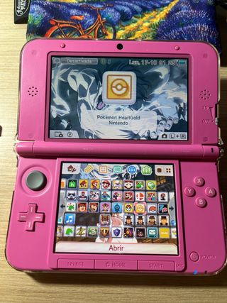 Nintendo 3DS XL Rosa + accesorios