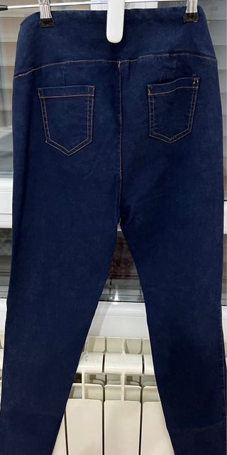 Pantalón efecto mallas elásticos DORADO Talla M