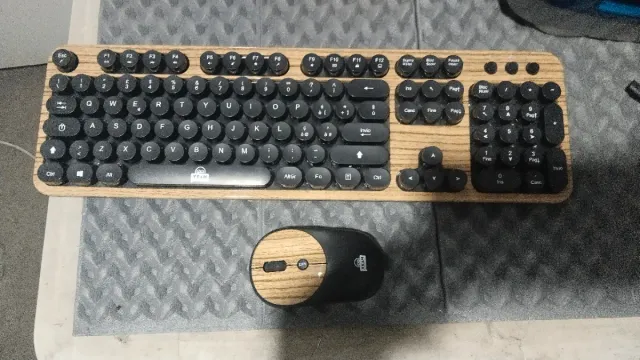 Teclado y Ratón TEAM Madera