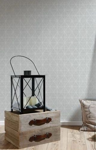 Papel de Parede Geométrico Cinza - AS Creation