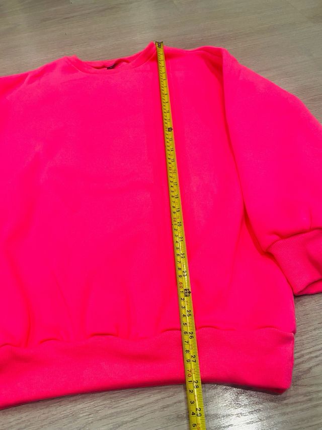 Sudadera Oversize Rosa T M Nueva Estrenar