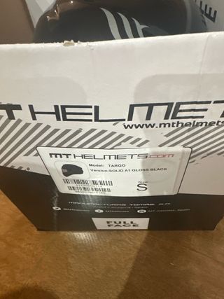 Casco MT FF106 Targo Solid Negro talla S