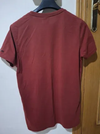 Camiseta T-Shirt Dieses Burdeos Bordada Talla M