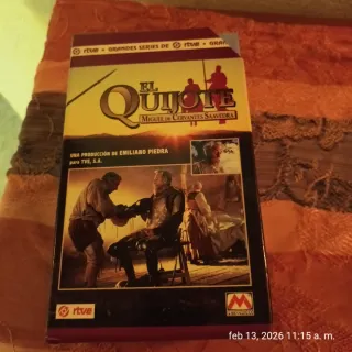 El Quijote VHS - Grandes Series RTVE. 3 cintas .