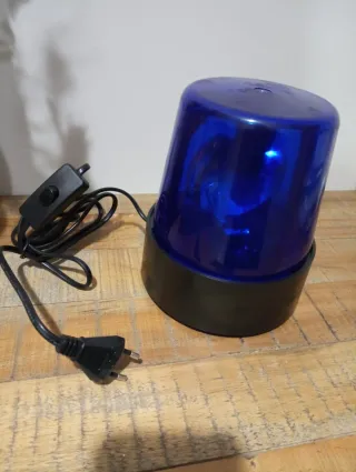 Lampada decorativa blu effetto lampeggiante