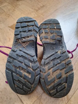 T- 36. Botas montaña infantiles azul/rosa