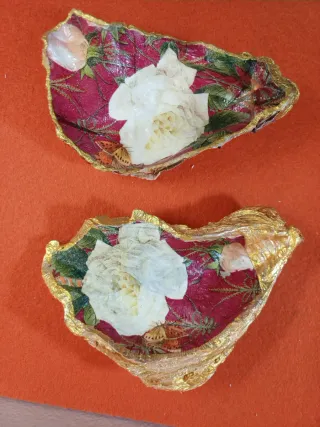 Conchas Decoradas Decoupage Artesanato