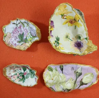 Conchas Decoradas Decoupage Artesanato