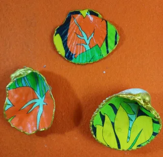 Conchas Decoradas Decoupage Artesanato