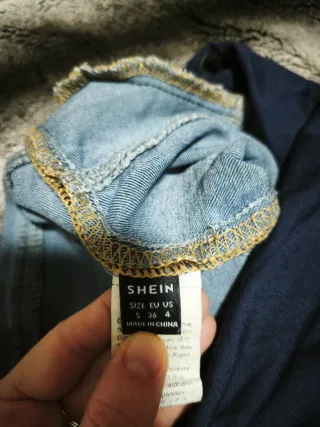 Pantalón corto vaquero premamá Shein Talla S