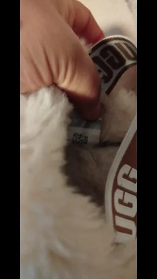 Ciabatte UGG marroni con pelo